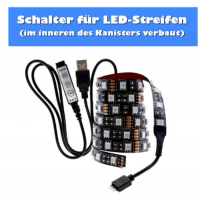 Kanister mit LED-Beleuchtung